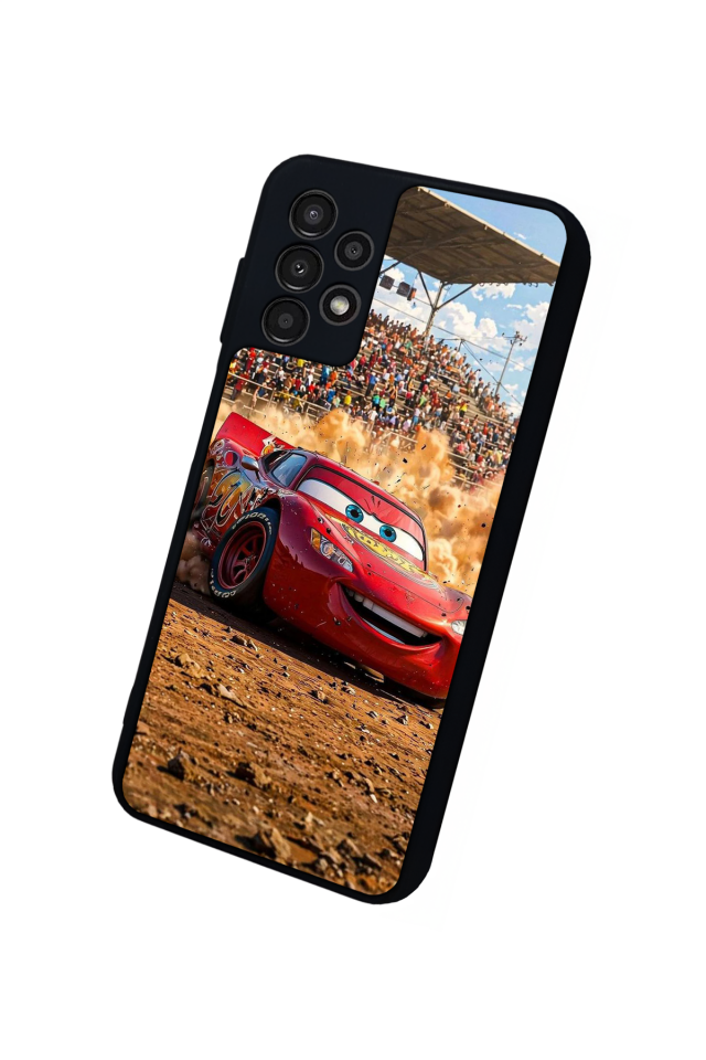 Samsung Galaxy A23 Uyumlu Şimsek McQueen Tasarımlı Glossy Premium Kılıf
