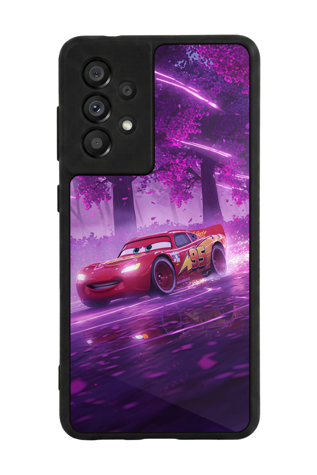 Samsung Galaxy A73 Uyumlu Şimsek McQueen Tasarımlı Glossy Premium Kılıf