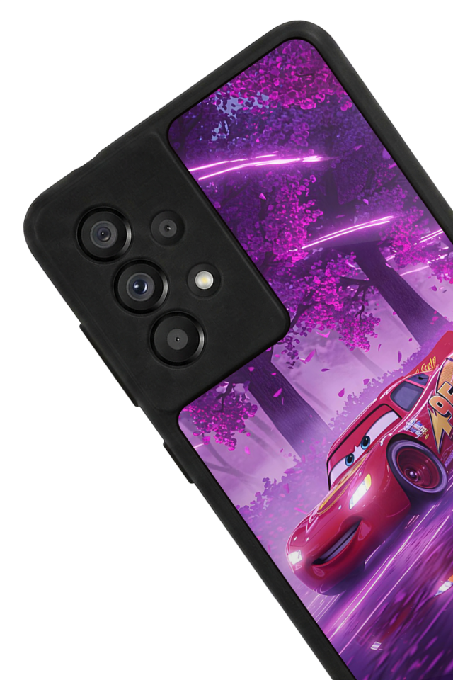 Samsung Galaxy A73 Uyumlu Şimsek McQueen Tasarımlı Glossy Premium Kılıf