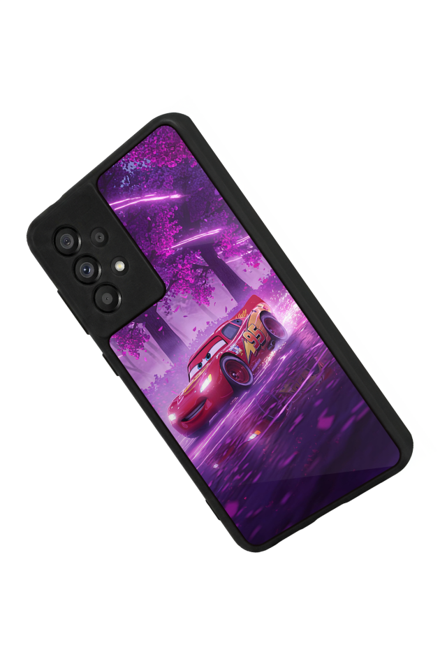 Samsung Galaxy A73 Uyumlu Şimsek McQueen Tasarımlı Glossy Premium Kılıf