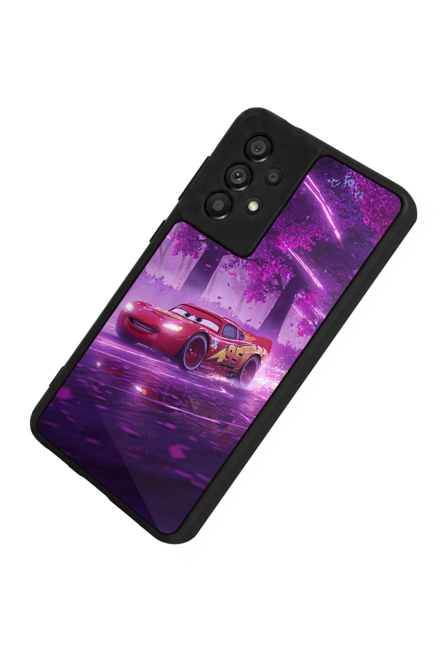 Samsung Galaxy A73 Uyumlu Şimsek McQueen Tasarımlı Glossy Premium Kılıf