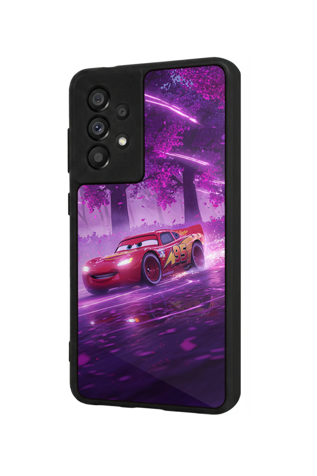 Samsung Galaxy A73 Uyumlu Şimsek McQueen Tasarımlı Glossy Premium Kılıf