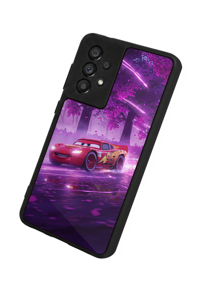 Samsung Galaxy A73 Uyumlu Şimsek McQueen Tasarımlı Glossy Premium Kılıf