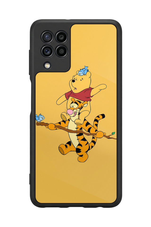 Samsung Galaxy M32 Uyumlu Winnie Tasarımlı Glossy Premium Kılıf