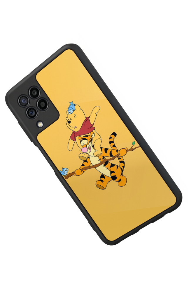 Samsung Galaxy M32 Uyumlu Winnie Tasarımlı Glossy Premium Kılıf