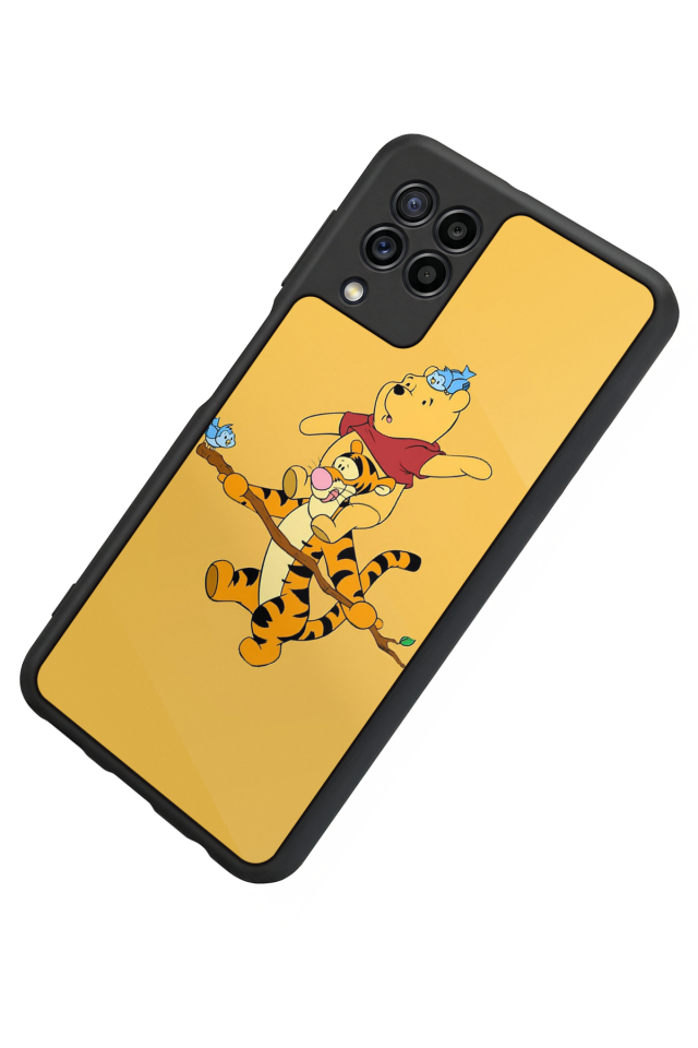 Samsung Galaxy M32 Uyumlu Winnie Tasarımlı Glossy Premium Kılıf