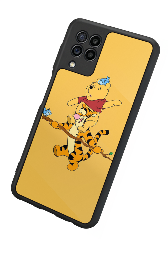 Samsung Galaxy M32 Uyumlu Winnie Tasarımlı Glossy Premium Kılıf