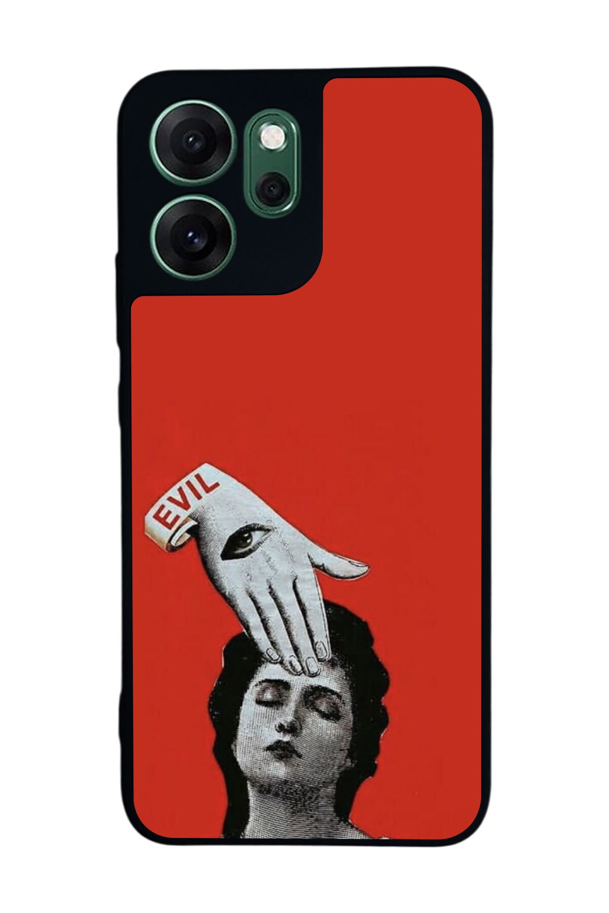 Oppo Reno 14F Uyumlu Kirmizi Tasarımlı Glossy Premium Kılıf