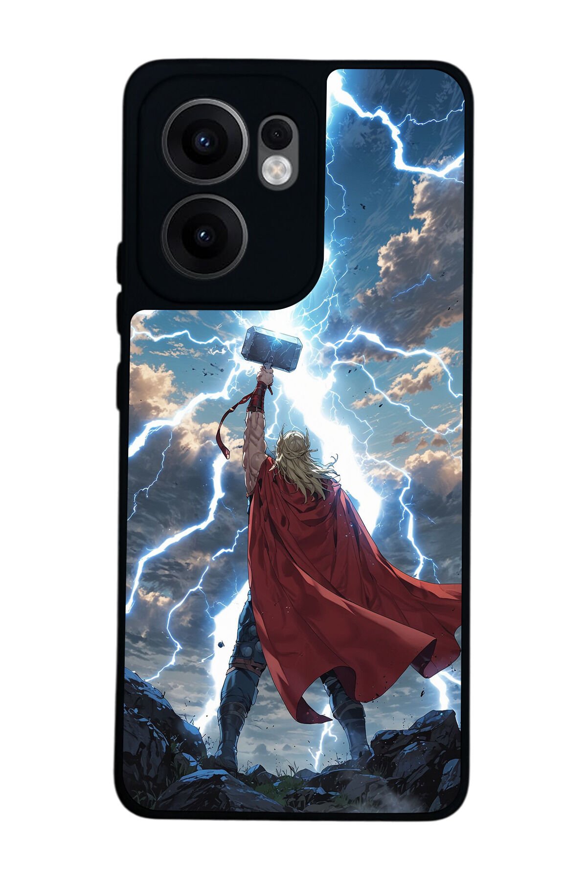 Oppo Reno 13F Uyumlu Thor Tasarımlı Glossy Premium Kılıf
