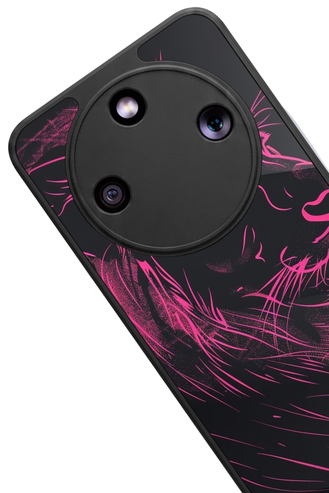 Honor Magic 8 Lite Uyumlu Aslan Tasarımlı Glossy Premium Kılıf