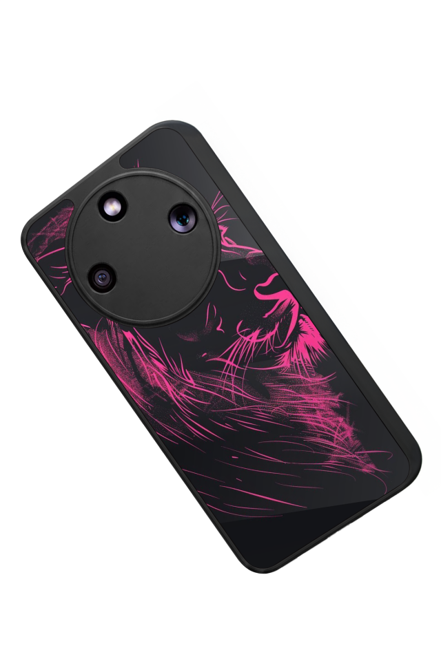 Honor Magic 8 Lite Uyumlu Aslan Tasarımlı Glossy Premium Kılıf