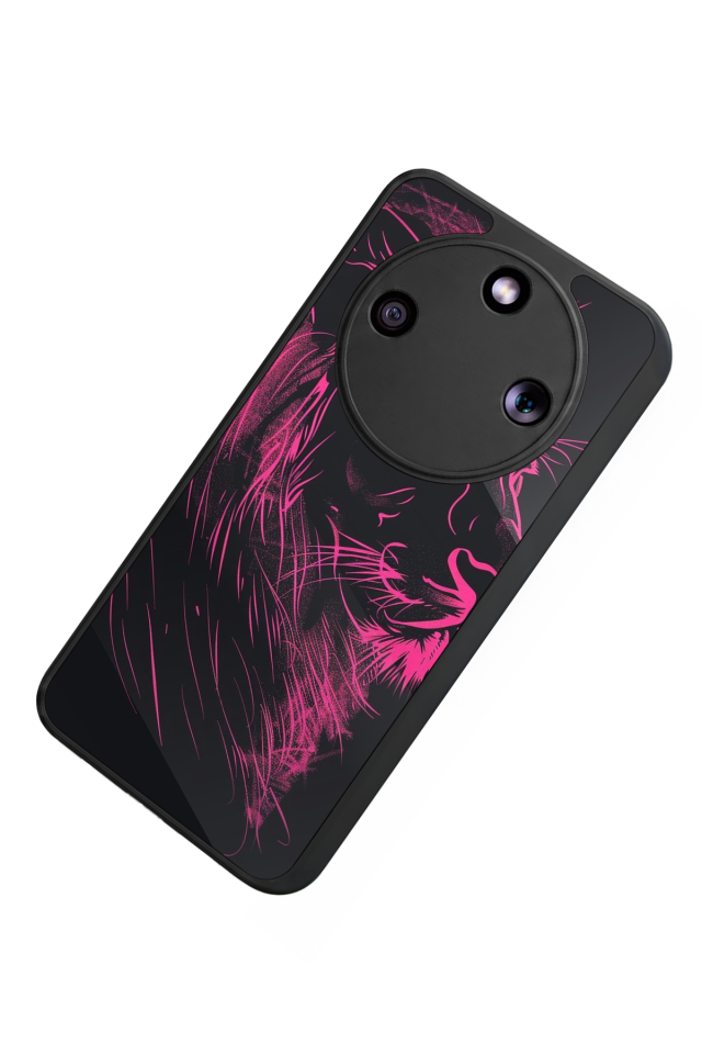 Honor Magic 8 Lite Uyumlu Aslan Tasarımlı Glossy Premium Kılıf