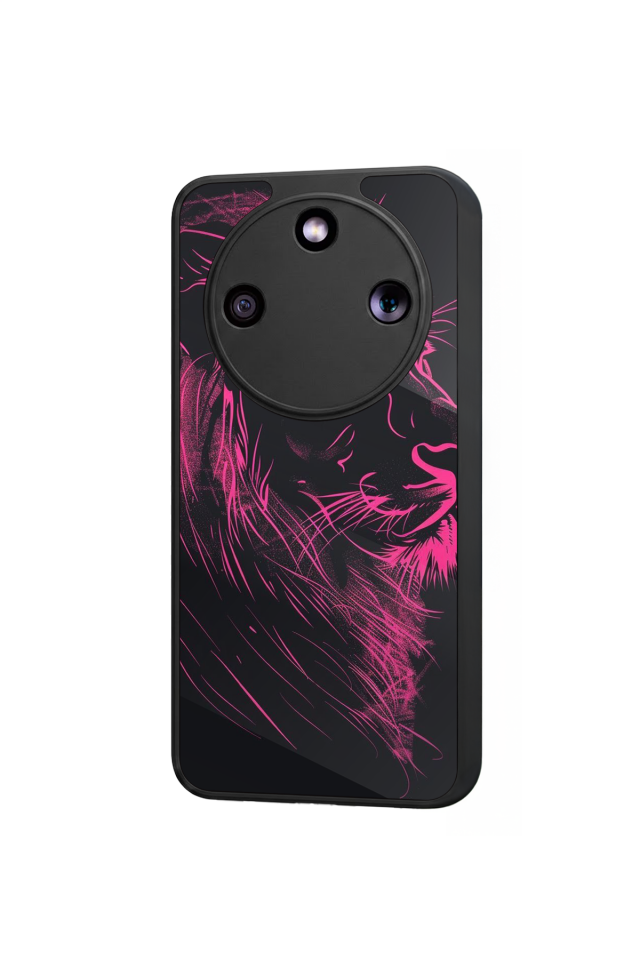 Honor Magic 8 Lite Uyumlu Aslan Tasarımlı Glossy Premium Kılıf