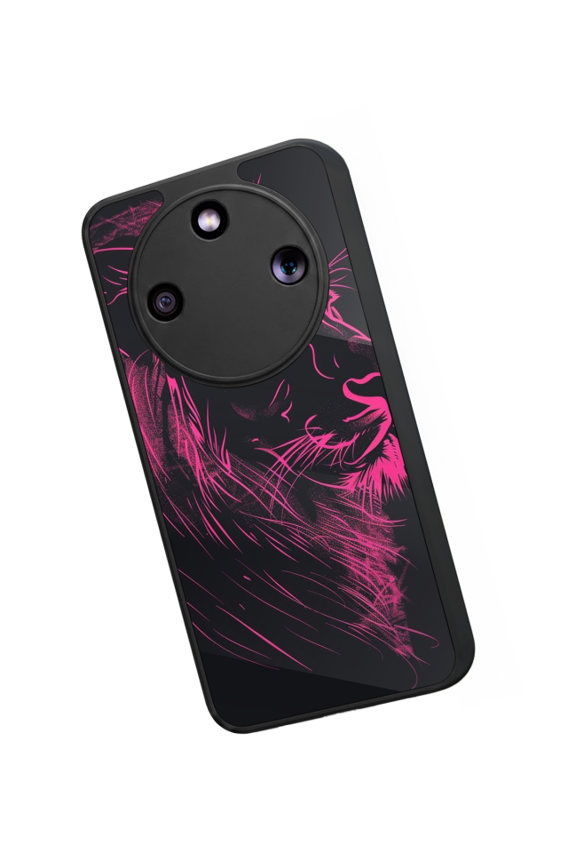 Honor Magic 8 Lite Uyumlu Aslan Tasarımlı Glossy Premium Kılıf