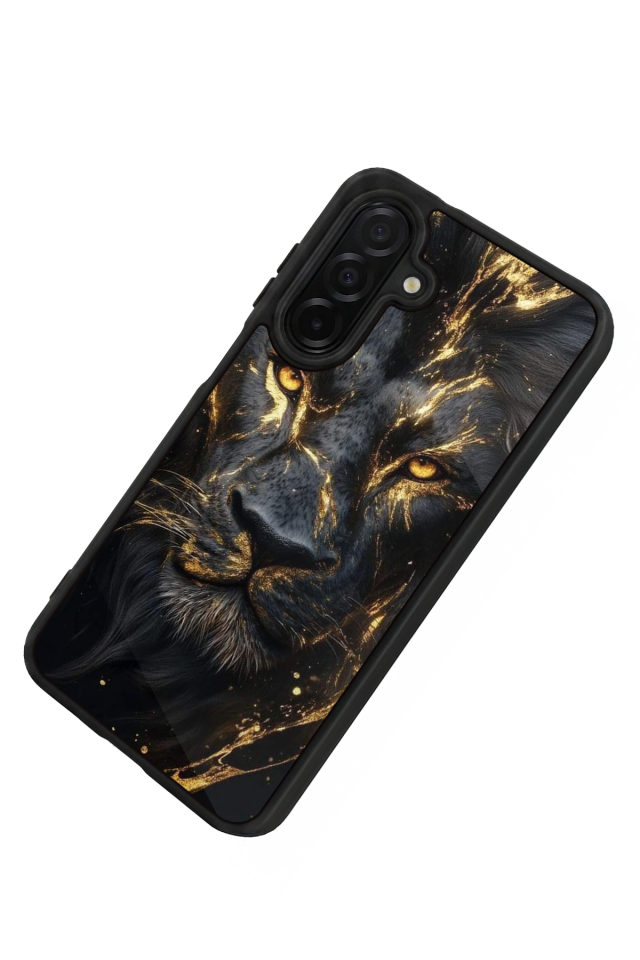 Samsung Galaxy A36 Uyumlu Aslan Tasarımlı Glossy Premium Kılıf