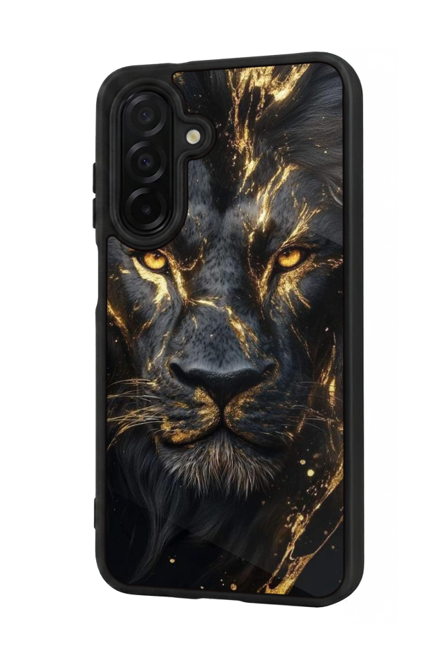 Samsung Galaxy A36 Uyumlu Aslan Tasarımlı Glossy Premium Kılıf