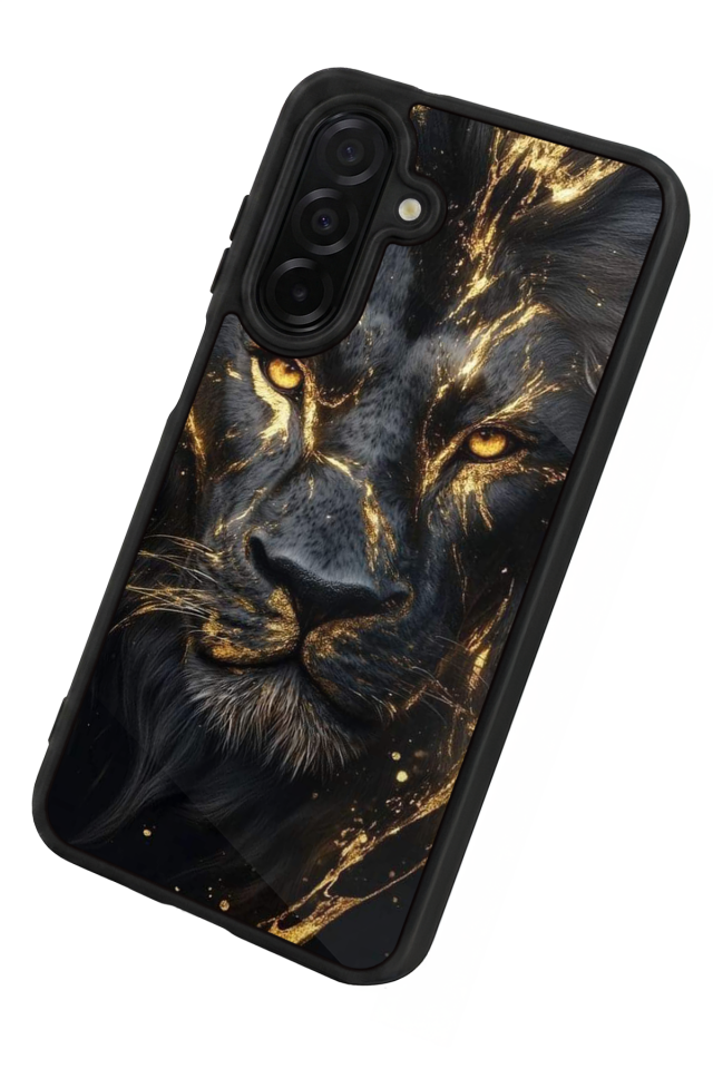 Samsung Galaxy A36 Uyumlu Aslan Tasarımlı Glossy Premium Kılıf