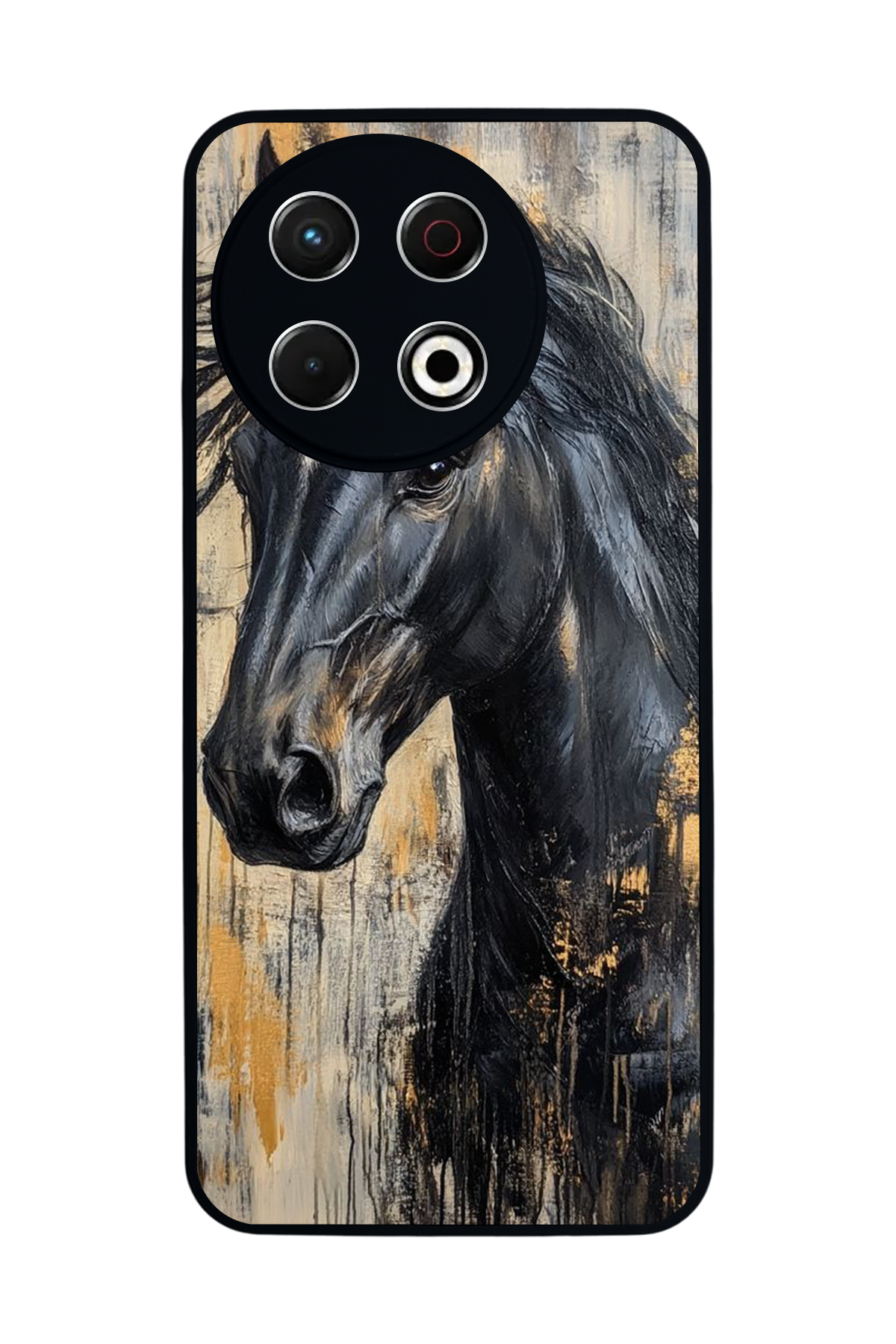 Tecno Spark 30 Pro Uyumlu At Horse Tasarımlı Glossy Premium Kılıf