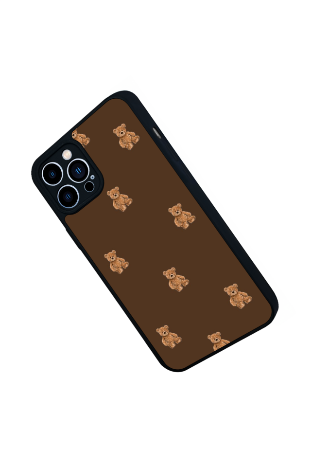 iPhone 12 Pro Max Uyumlu Ayı Tasarımlı Glossy Premium Kılıf