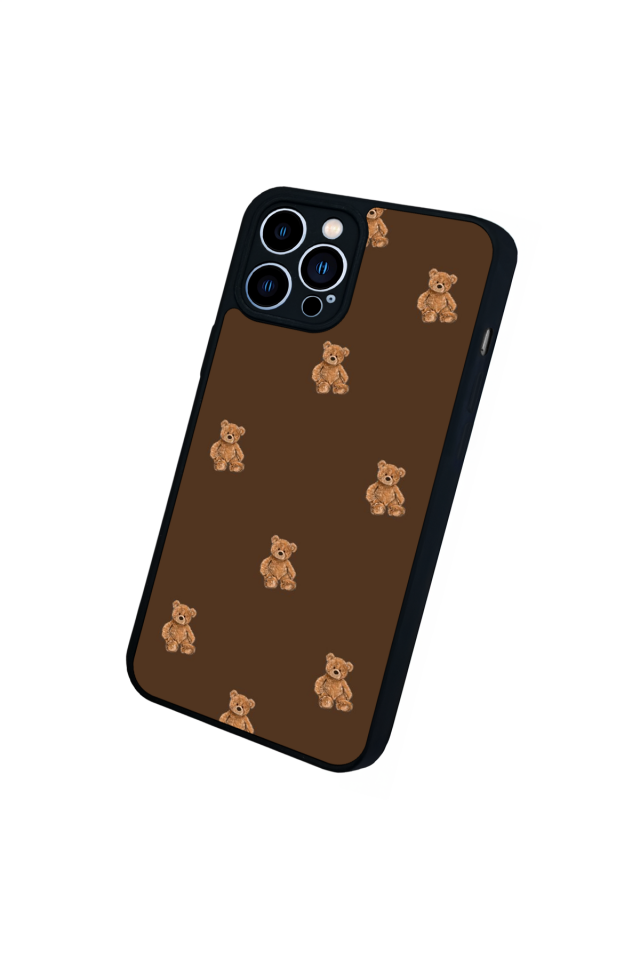 iPhone 12 Pro Max Uyumlu Ayı Tasarımlı Glossy Premium Kılıf