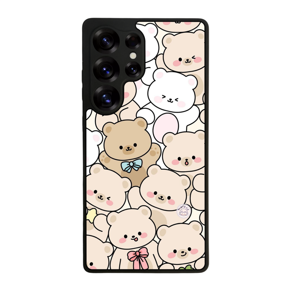 Samsung Galaxy S25 Ultra Uyumlu Ayı Tasarımlı Glossy Premium Kılıf