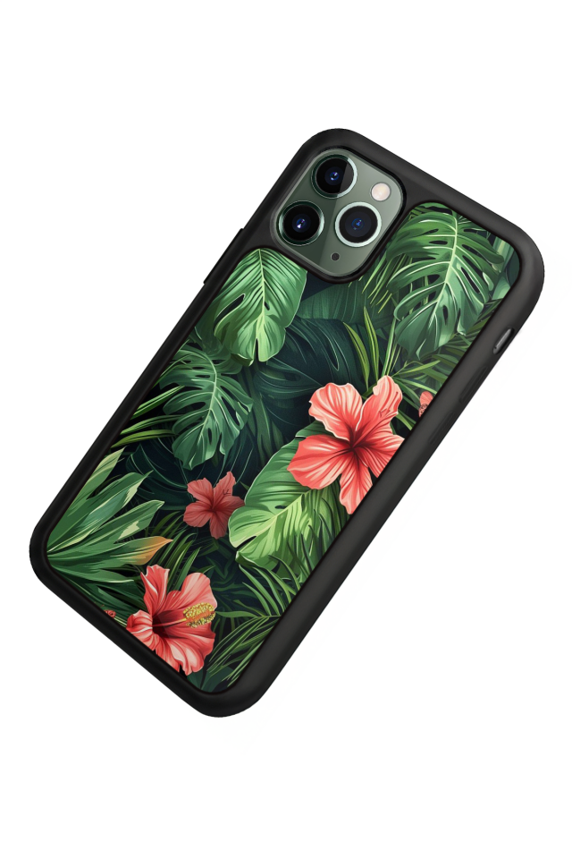 iPhone 11 Pro Max Uyumlu Botanik Tasarımlı Glossy Premium Kılıf