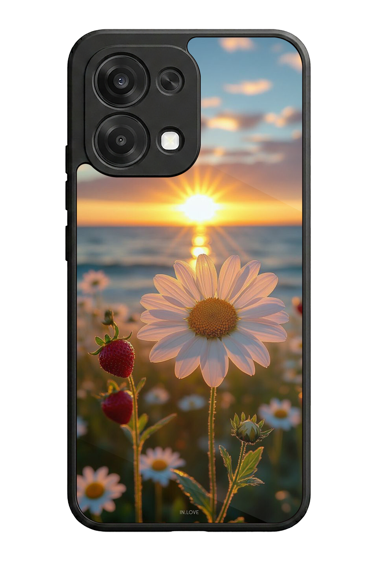 Oppo A6 Pro Uyumlu Cicek Tasarımlı Glossy Premium Kılıf