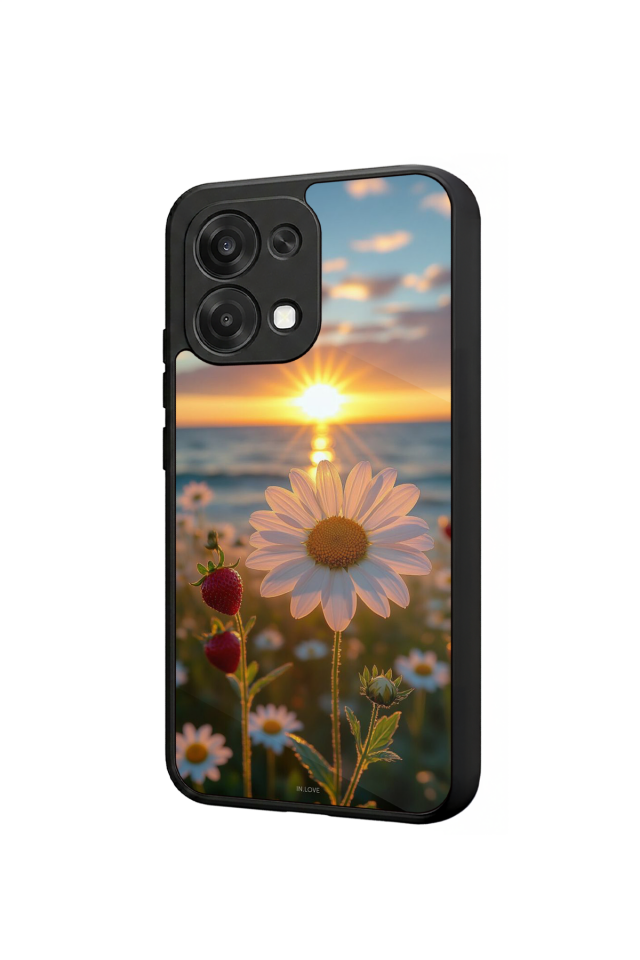 Oppo A6 Pro Uyumlu Cicek Tasarımlı Glossy Premium Kılıf