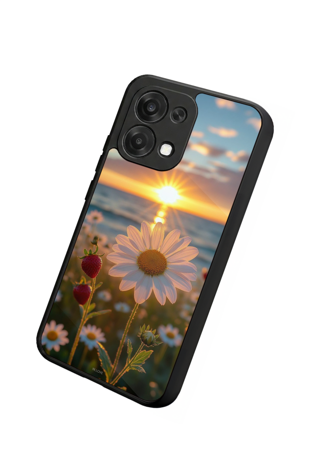 Oppo A6 Pro Uyumlu Cicek Tasarımlı Glossy Premium Kılıf