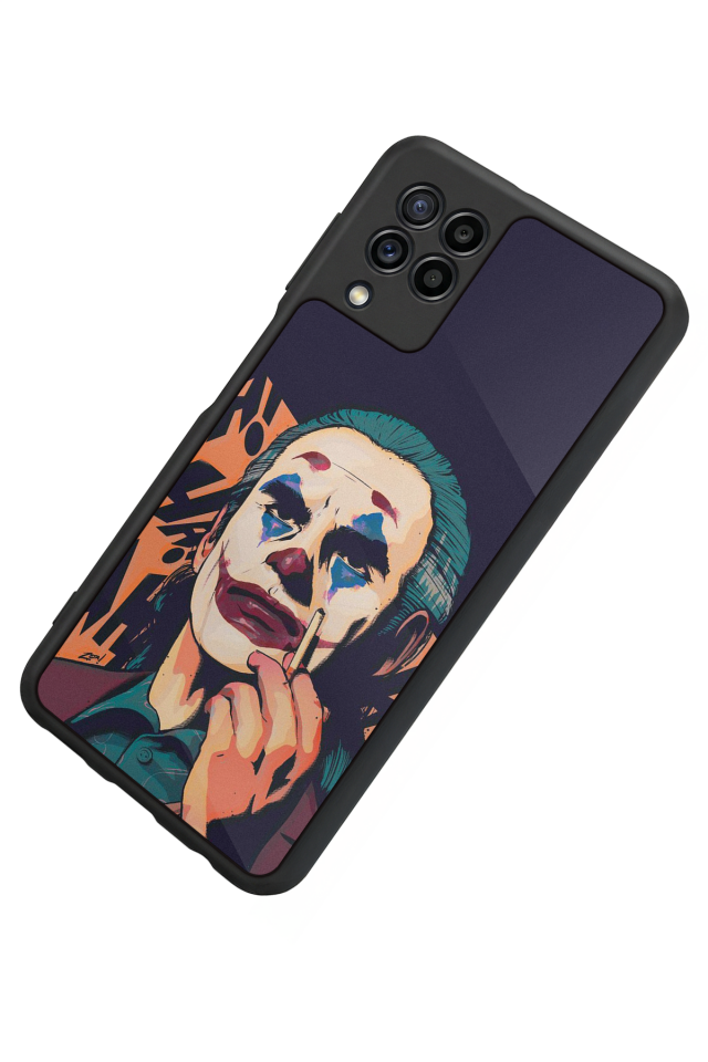 Samsung Galaxy M22 Uyumlu Joker Tasarımlı Glossy Premium Kılıf