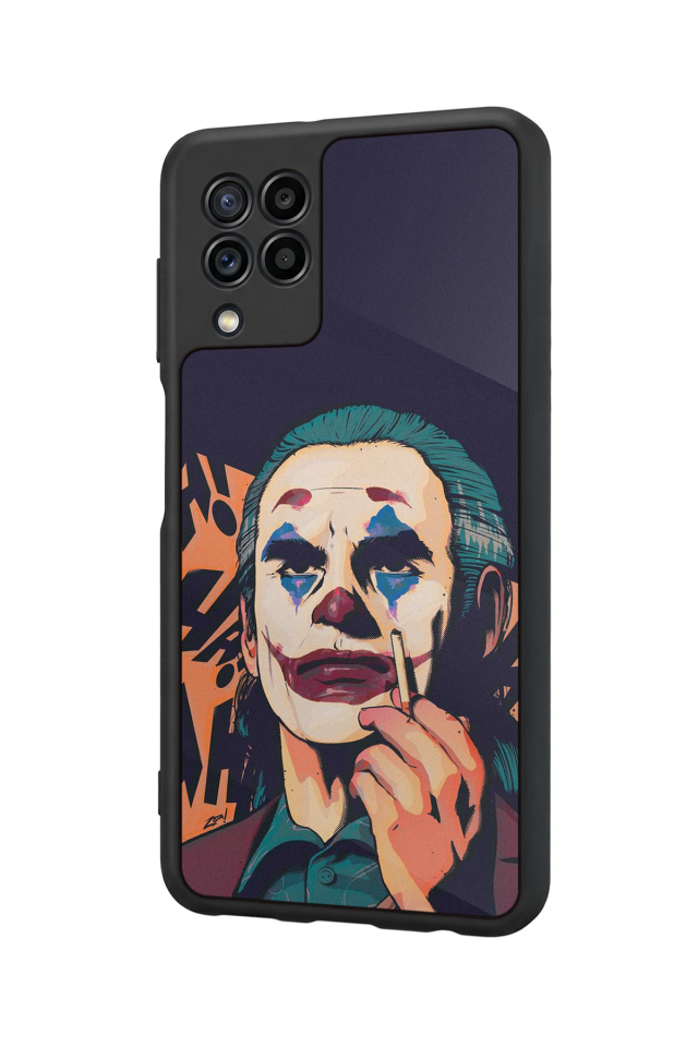 Samsung Galaxy M22 Uyumlu Joker Tasarımlı Glossy Premium Kılıf