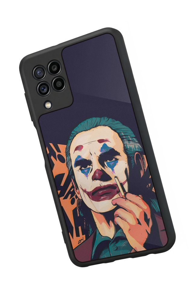 Samsung Galaxy M22 Uyumlu Joker Tasarımlı Glossy Premium Kılıf
