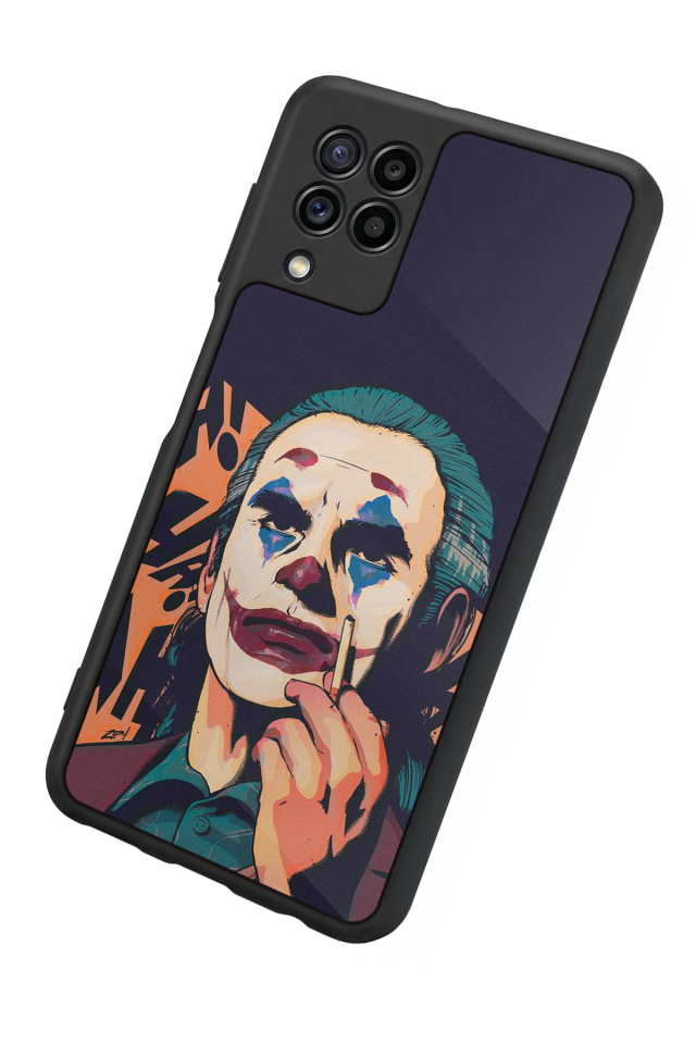 Samsung Galaxy M22 Uyumlu Joker Tasarımlı Glossy Premium Kılıf
