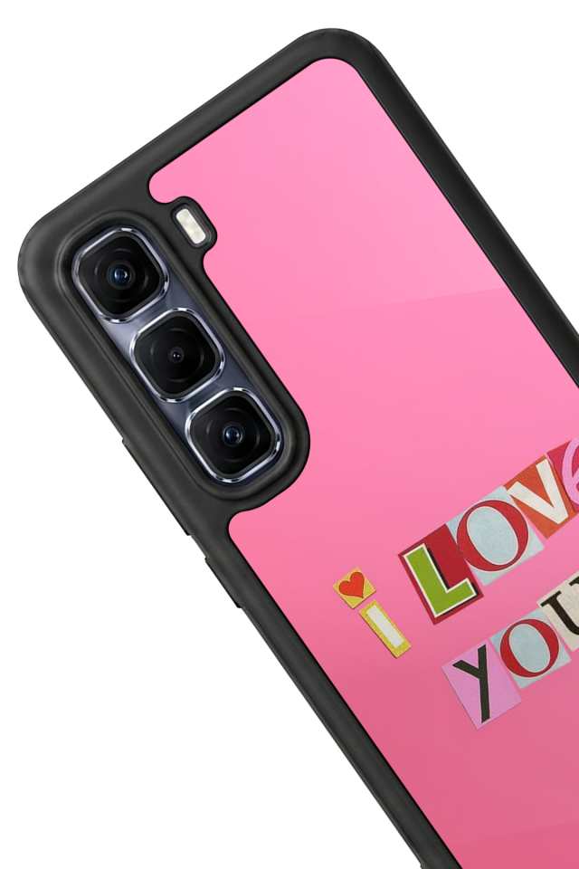 Infinix Hot 60 Pro Plus Uyumlu Kalp Love Tasarımlı Glossy Premium Kılıf