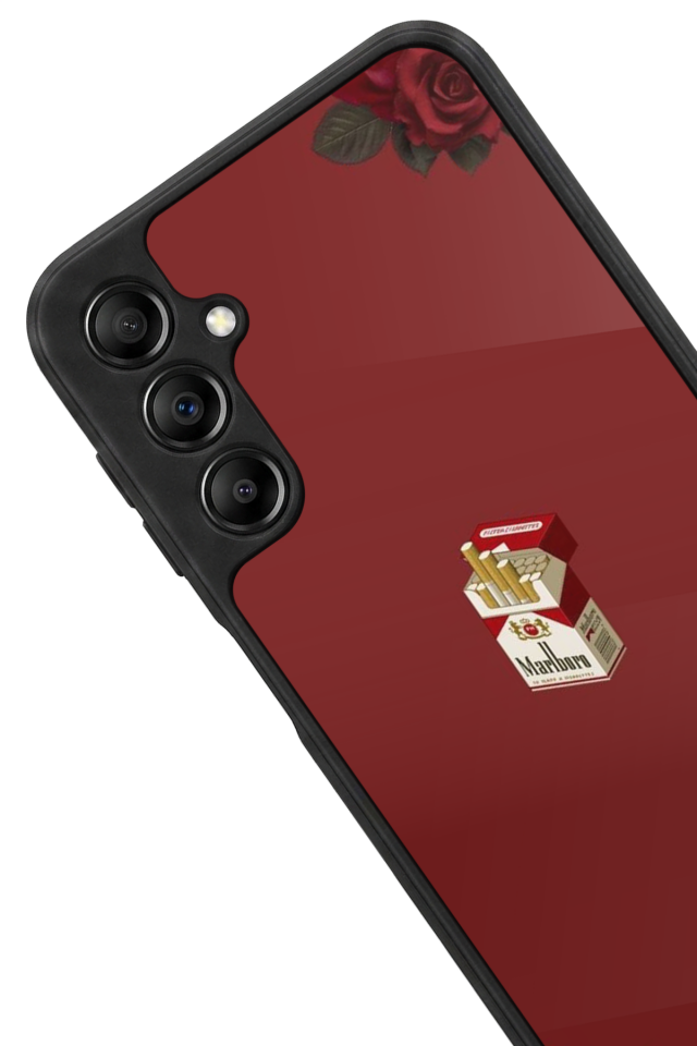 Samsung Galaxy A14 Uyumlu Kirmizi Tasarımlı Glossy Premium Kılıf