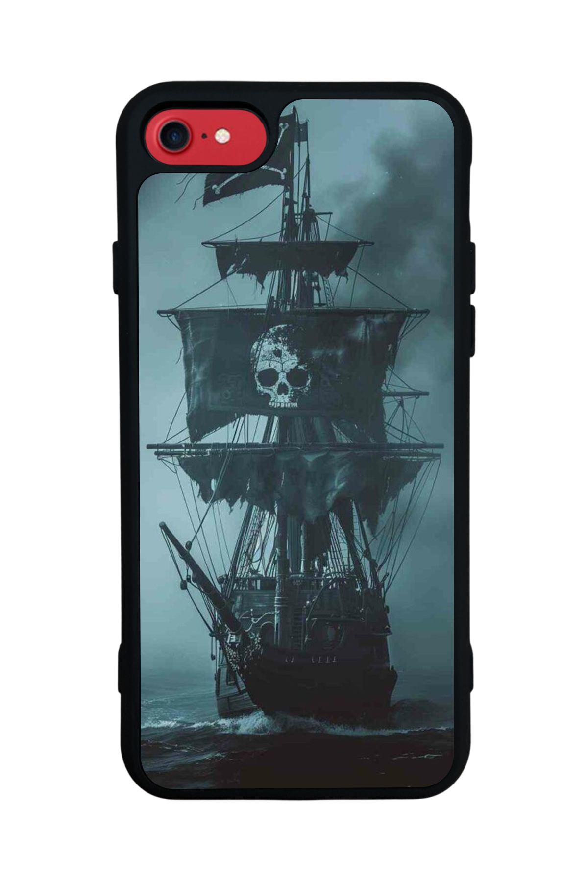 iPhone SE Uyumlu Korsan Tasarımlı Glossy Premium Kılıf