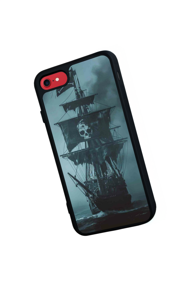 iPhone SE Uyumlu Korsan Tasarımlı Glossy Premium Kılıf