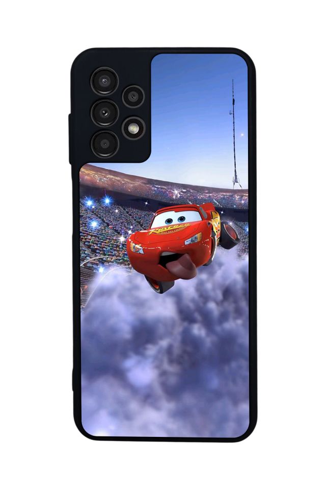 Samsung Galaxy A23 Uyumlu Şimsek McQueen Tasarımlı Glossy Premium Kılıf