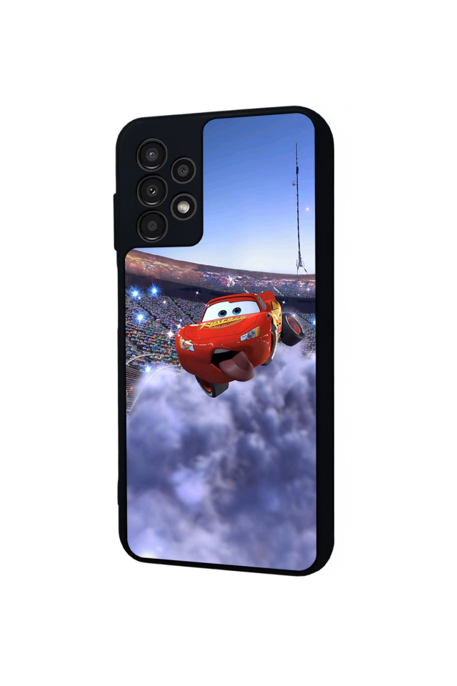 Samsung Galaxy A23 Uyumlu Şimsek McQueen Tasarımlı Glossy Premium Kılıf