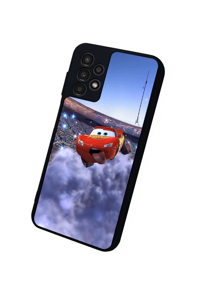 Samsung Galaxy A23 Uyumlu Şimsek McQueen Tasarımlı Glossy Premium Kılıf