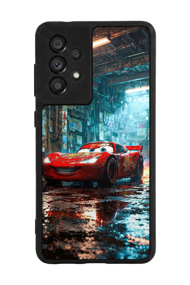 Samsung Galaxy A73 Uyumlu Şimsek McQueen Tasarımlı Glossy Premium Kılıf