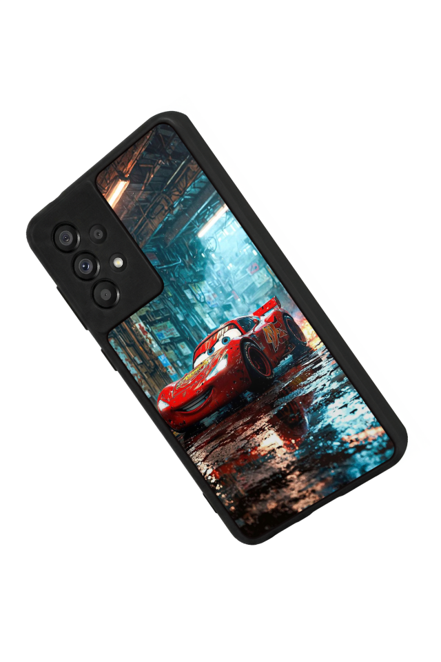 Samsung Galaxy A73 Uyumlu Şimsek McQueen Tasarımlı Glossy Premium Kılıf