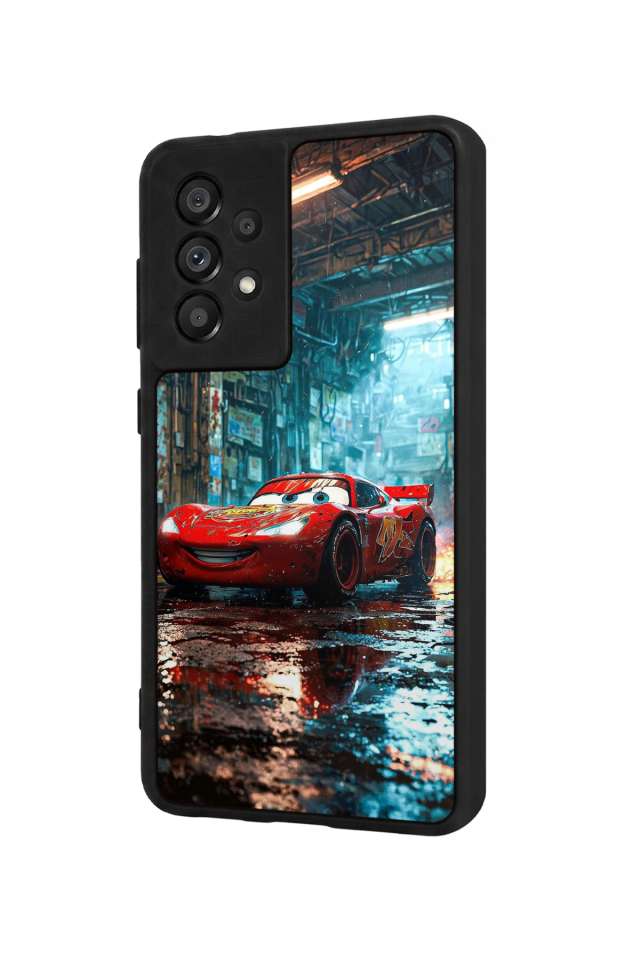 Samsung Galaxy A73 Uyumlu Şimsek McQueen Tasarımlı Glossy Premium Kılıf
