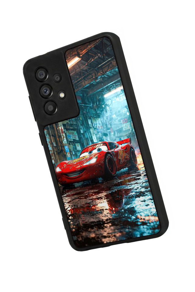 Samsung Galaxy A73 Uyumlu Şimsek McQueen Tasarımlı Glossy Premium Kılıf