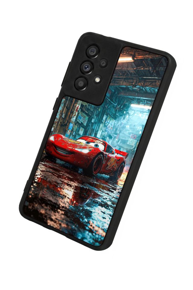 Samsung Galaxy A73 Uyumlu Şimsek McQueen Tasarımlı Glossy Premium Kılıf