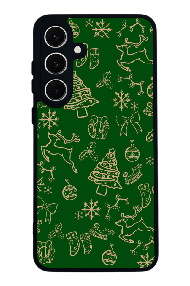 Samsung Galaxy A16 Uyumlu Yilbasi Christmas Tasarımlı Glossy Premium Kılıf