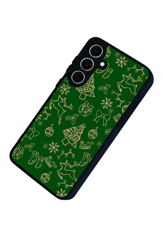 Samsung Galaxy A16 Uyumlu Yilbasi Christmas Tasarımlı Glossy Premium Kılıf