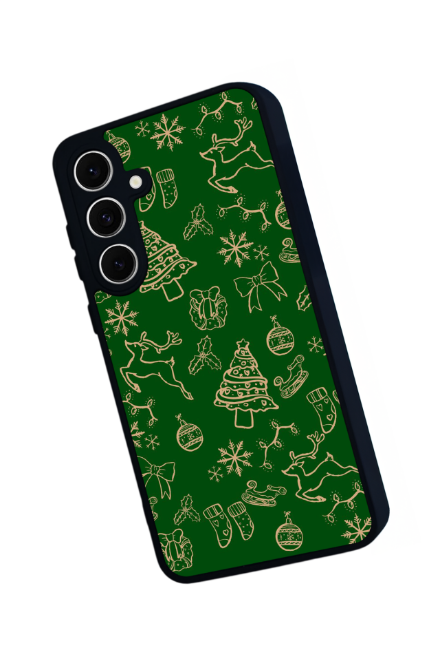 Samsung Galaxy A16 Uyumlu Yilbasi Christmas Tasarımlı Glossy Premium Kılıf