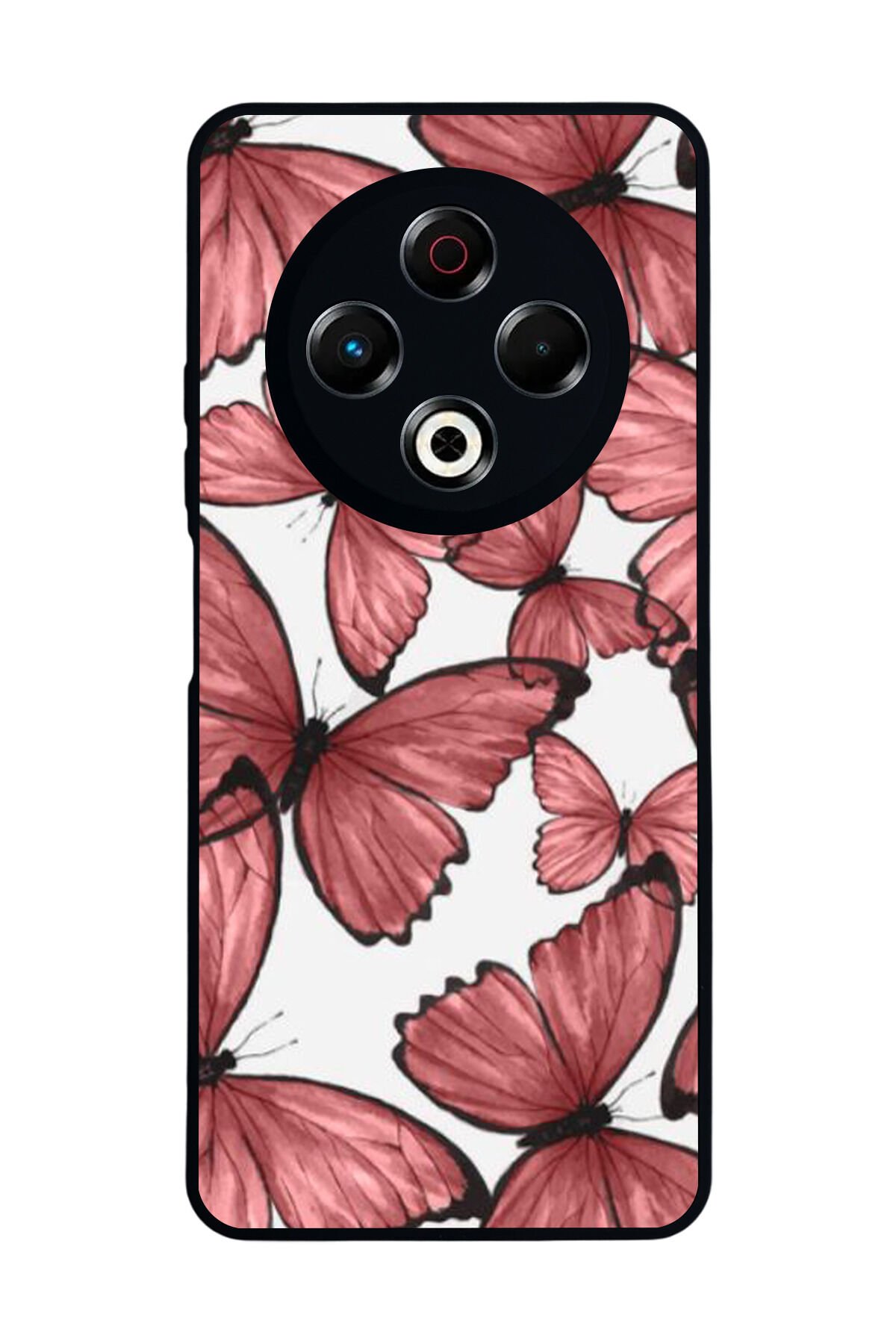 Tecno Spark 30 Uyumlu Kelebek Tasarımlı Glossy Premium Kılıf