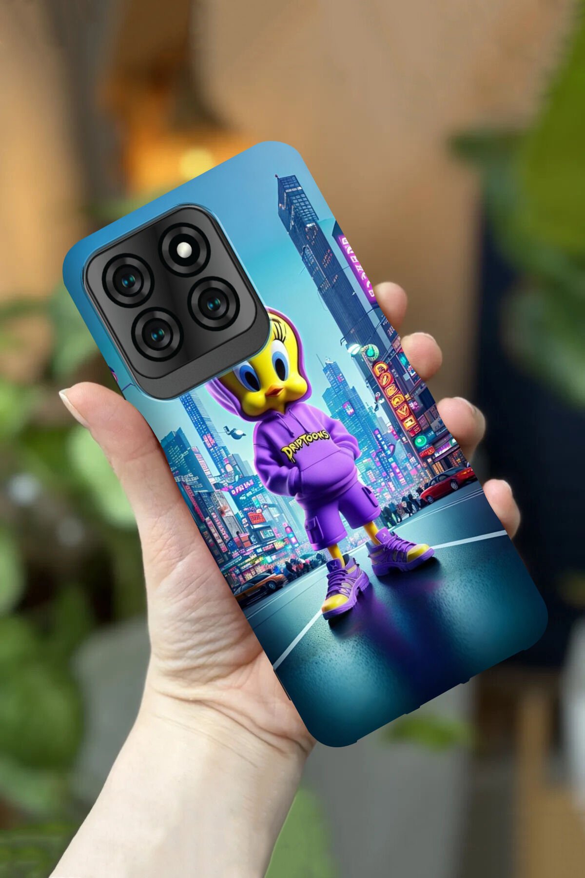 Reeder S71 Uyumlu Kamera Korumalı Tweety Desenli HD Baskılı Silikon Kılıf